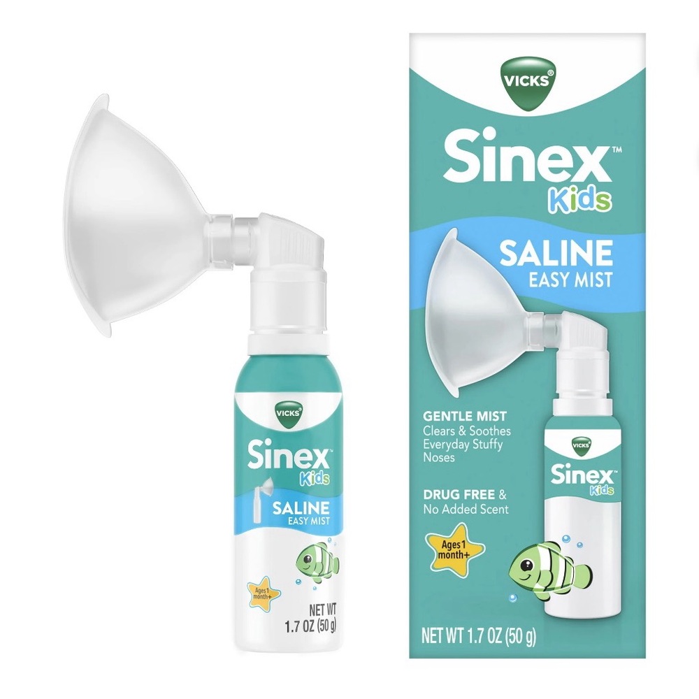 Vicks Sinex Kids Saline Easy Mist, Gentle Congestion Relief